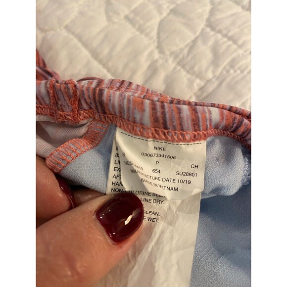 Nike Swimsuit One Piece Size Small Atomback Pink Striped Competition Competitive - Picture 6 of 12
